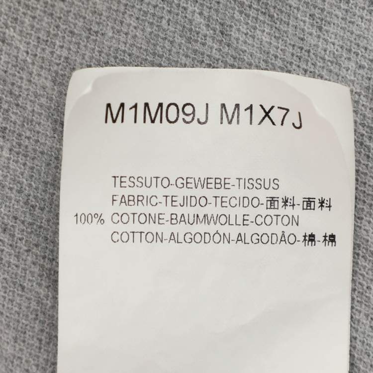 Pre Owned Emporio Armani Grey Jersey Polo T-Shirt XXL