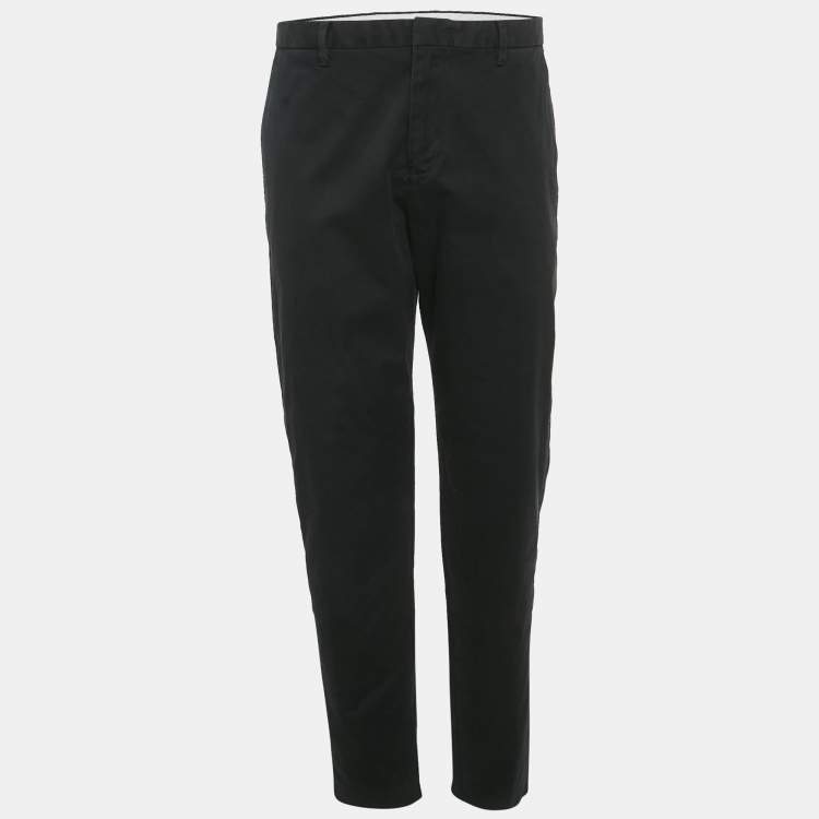 مملوكة مسبقًا Emporio Armani Black Gabardine Formal Trousers M