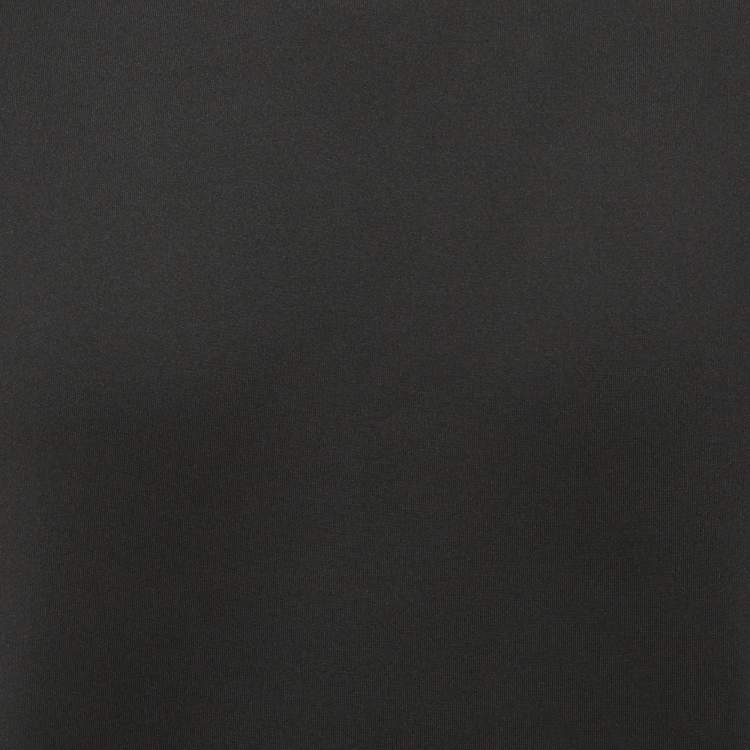 Pre Owned Emporio Armani Black Technical Jersey Logo Embroidered Sweatshirt S