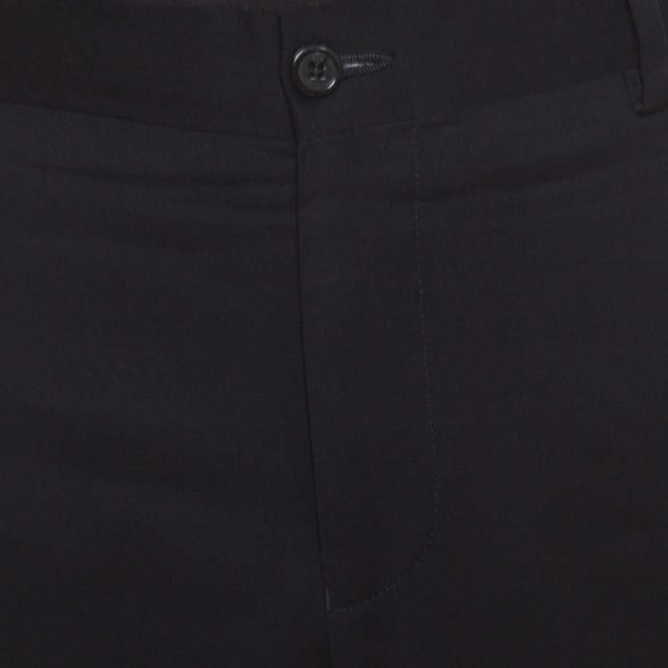 Pre Owned Emporio Armani Navy Blue Wool Tailored Formal Trousers 4 XL