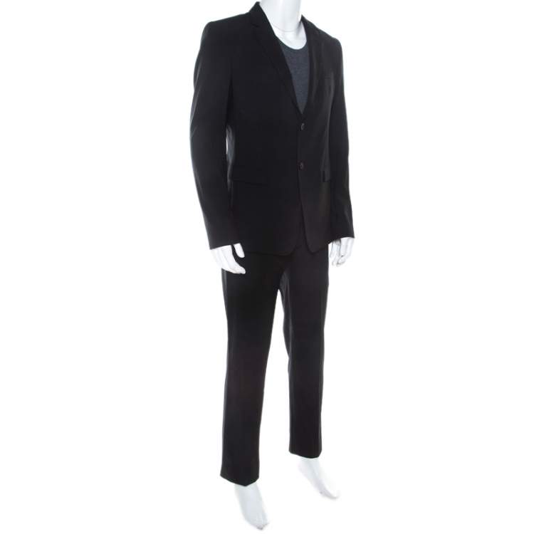 black on black armani suit