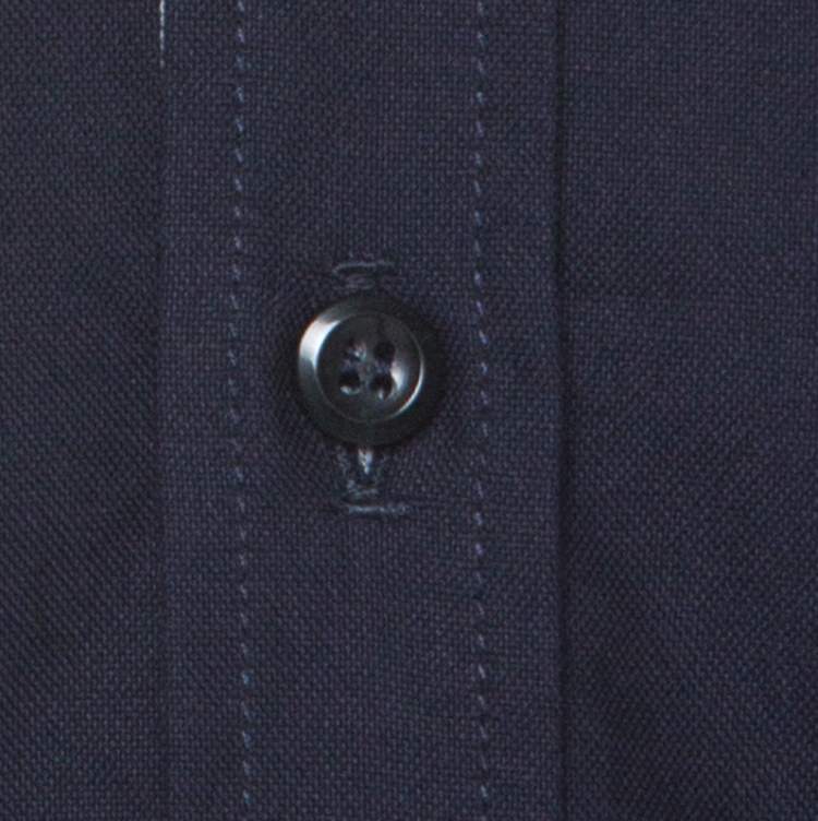 مملوكة مسبقًا Emporio Armani Navy Blue Cotton Supreme Shirt L