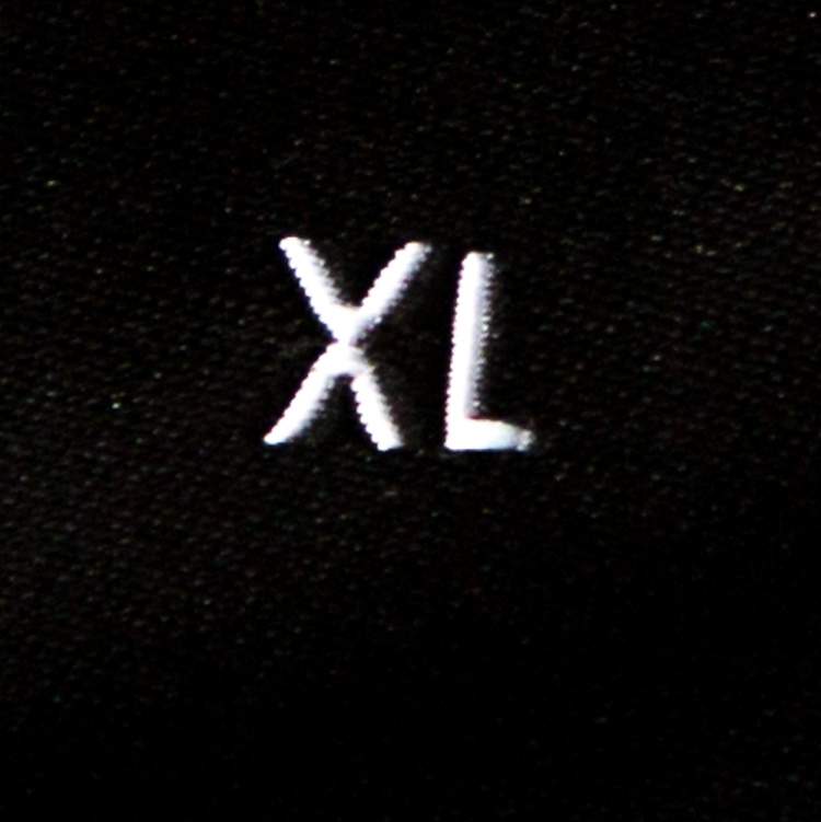 Pre Owned Emporio Armani Navy Blue Cotton Mesh Logo Detail T Shirt XL 