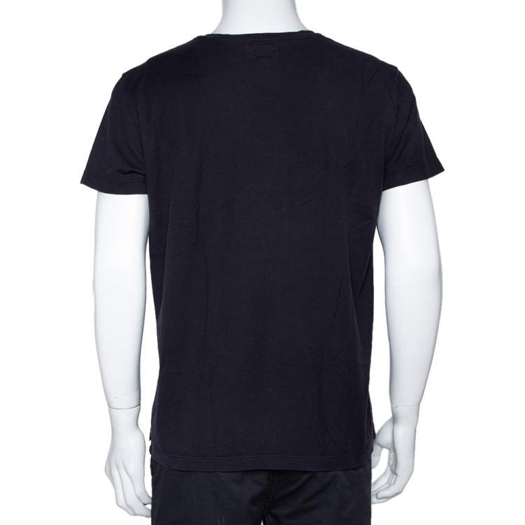 مملوكة مسبقًا Emporio Armani Navy Blue Cotton Jude Sexy Fit T-Shirt XXL