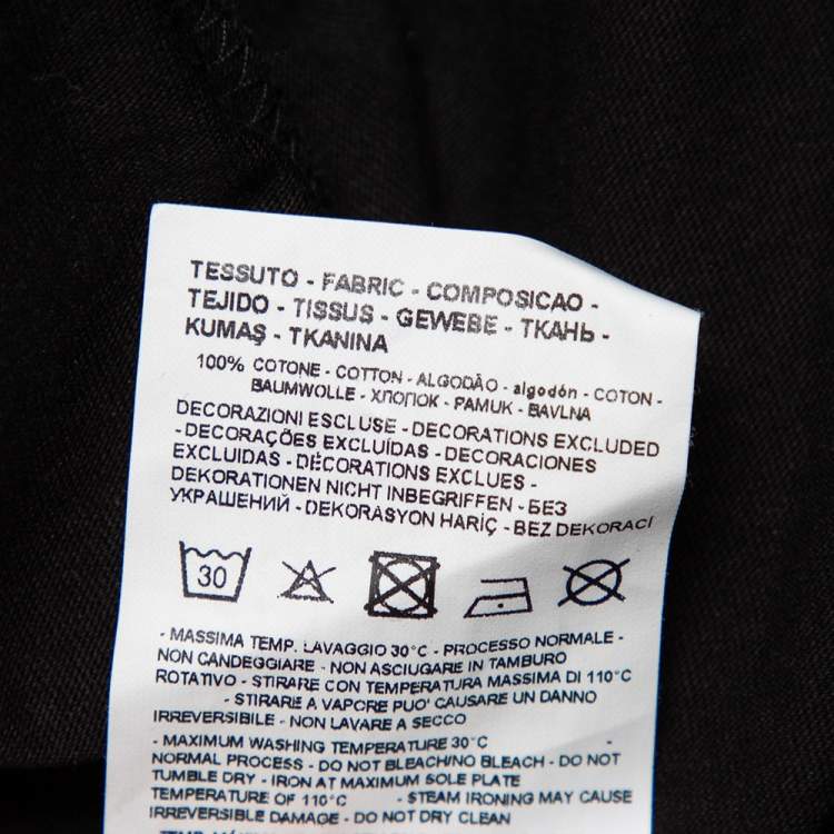 مملوكة مسبقًا Emporio Armani Black Cotton Logo Printed Crewneck T-Shirt 3XL