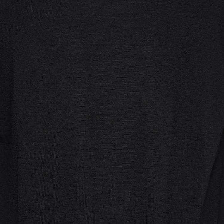 Pre Owned Emporio Armani Dark Blue Knit Crew Neck Jumper XL