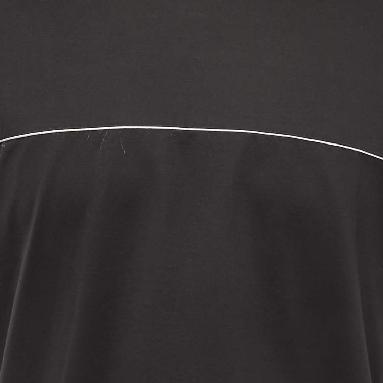 مملوكة مسبقًا Emporio Armani Black Cotton Crew Neck Half Sleeve T-Shirt L