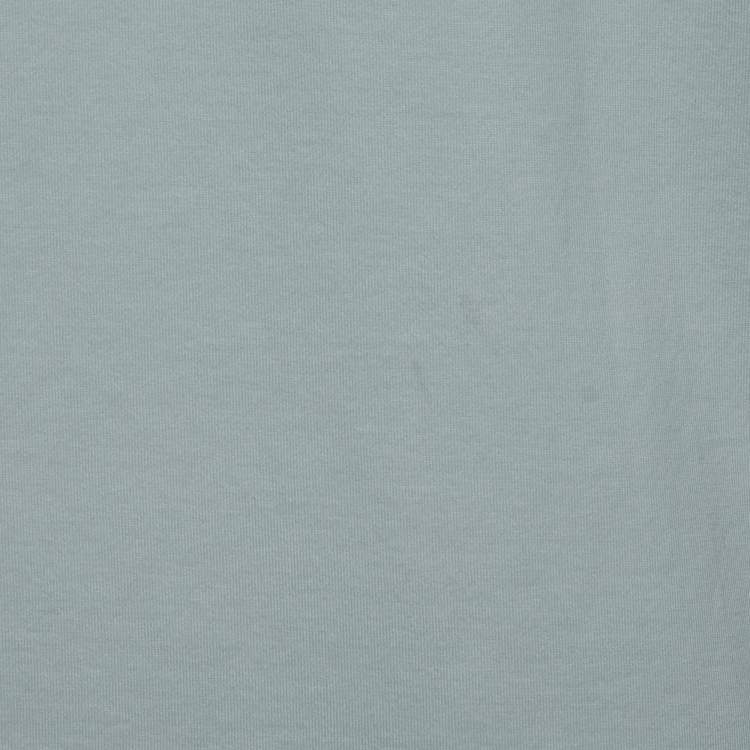 Pre Owned Emporio Armani White Logo Embroidered Cotton Box Fit T-Shirt XL