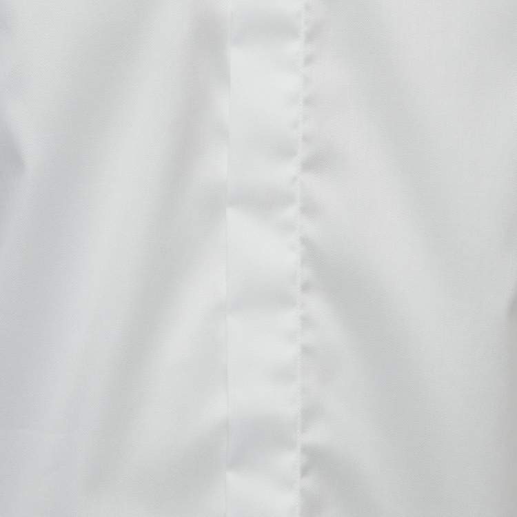 Pre Owned Emporio Armani White Cotton No Iron Button Front Shirt M