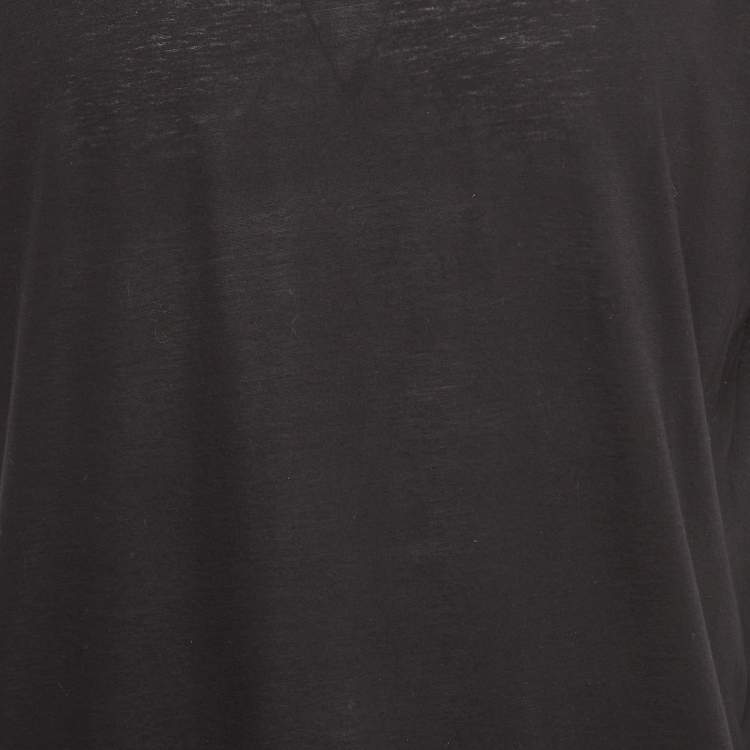 مملوكة مسبقًا Emporio Armani Black Cotton T-Shirt L