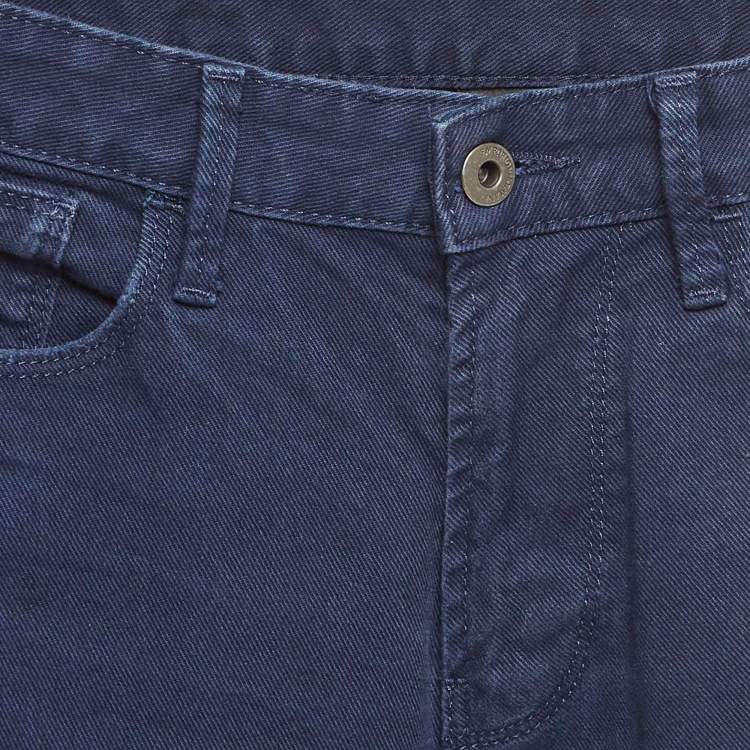 Pre Owned Emporio Armani Navy Blue Denim Slim Fit Jeans M Waist 30"