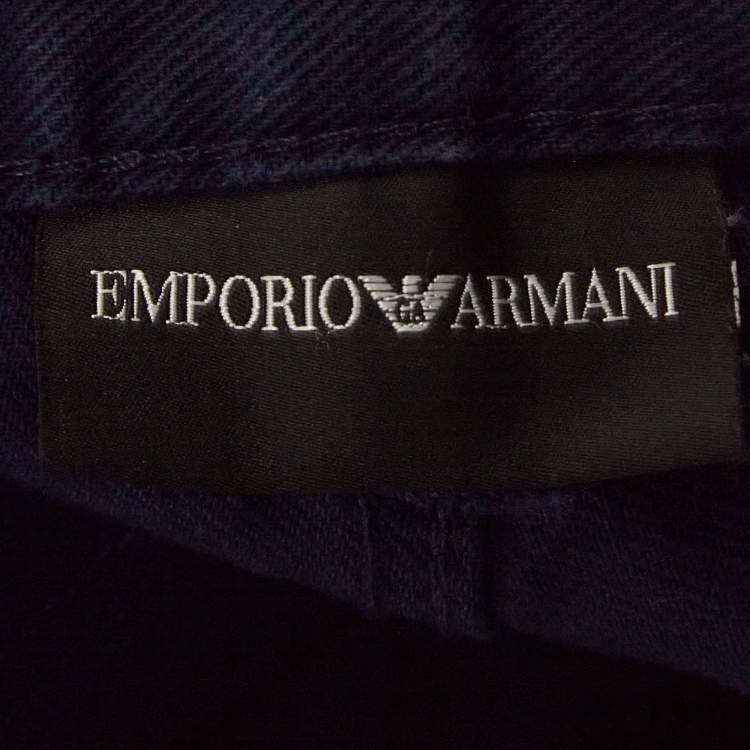 Pre Owned Emporio Armani Navy Blue Denim Slim Fit Jeans M Waist 30"