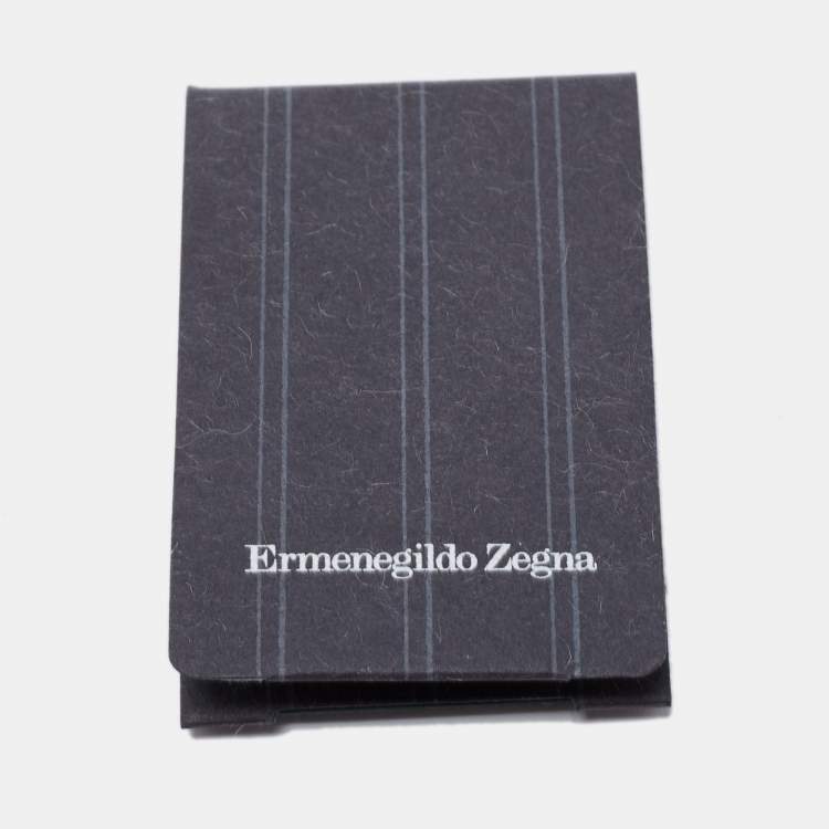 Pre Owned Ermenegildo Zegna Blue & Pink Patterned Silk Jacquard Tie