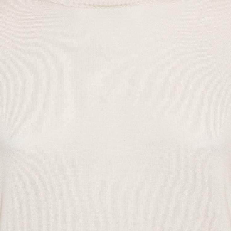 Pre Owned Ermenegildo Zegna Light Beige Cashmere Turtle Neck Sweater XXL