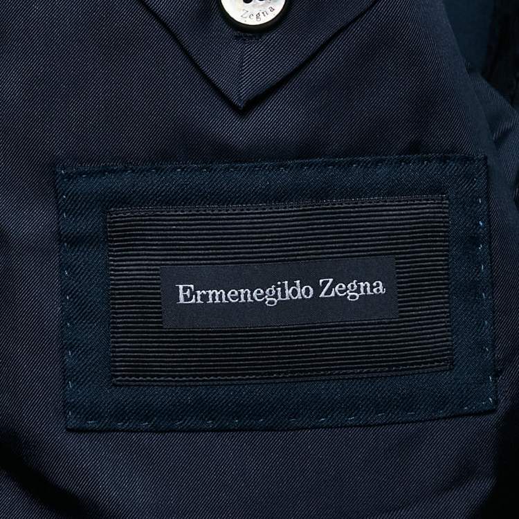 Pre Owned Ermenegildo Zegna Easy Light Blue Gabardine Cashmere Blazer XXL