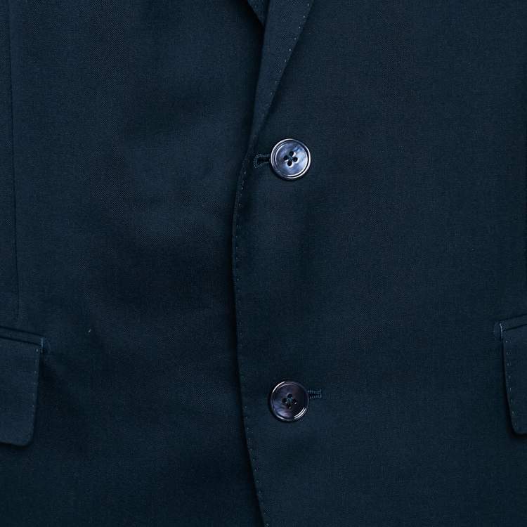 Pre Owned Ermenegildo Zegna Easy Light Blue Gabardine Cashmere Blazer XXL