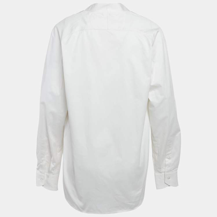 Pre Owned Ermenegildo Zegna Couture White Cotton Shirt L