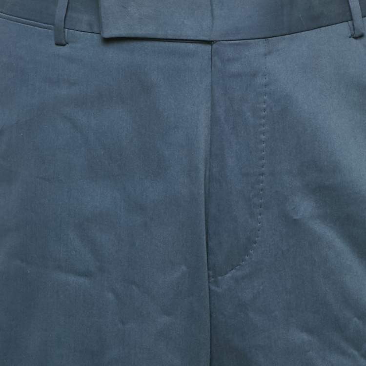 Pre Owned Ermenegildo Zegna Blue Cotton Trousers XXXL