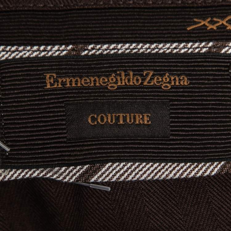 Pre Owned Ermenegildo Zegna Couture Wool & Silk Jogger Trousers M