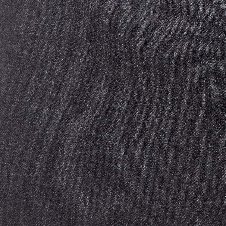 Pre Owned Ermenegildo Zegna Grey Wool Drawstring Formal Trousers L