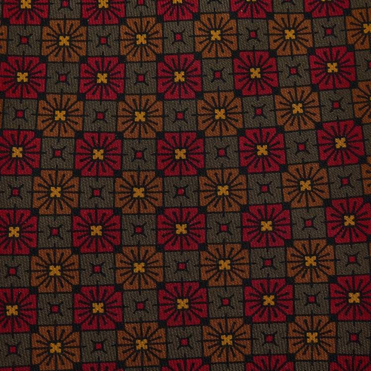 Pre Owned Ermenegildo Zegna Multicolor Floral Motif Silk Tie