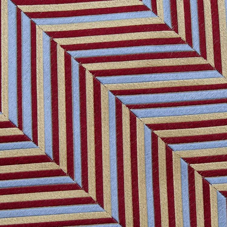 Pre Owned Ermenegildo Zegna Multicolor Diagonal Patterned Silk Jacquard Tie