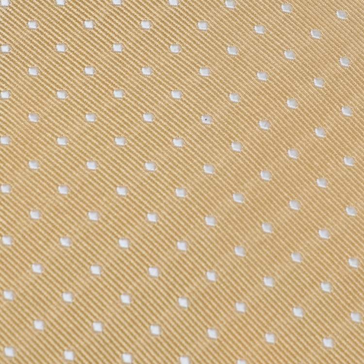 مملوكة مسبقًا Ermenegildo Zegna Napoli Couture Yellow Jacquard Silk Tie
