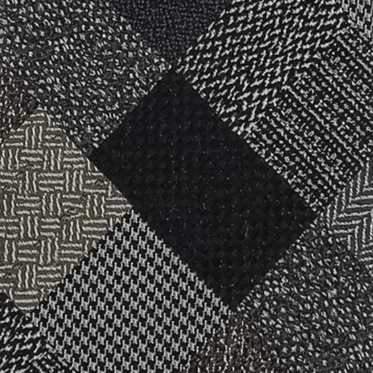 Pre Owned Ermenegildo Zegna Multicolor Patchwork Jacquard Silk Tie