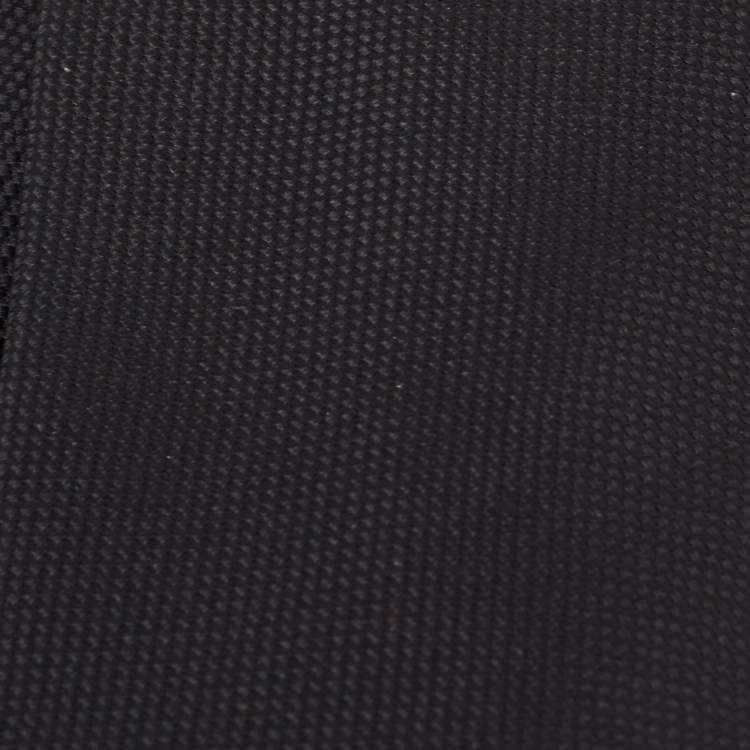 Pre Owned Ermenegildo Zegna Black Patterned Silk Tie