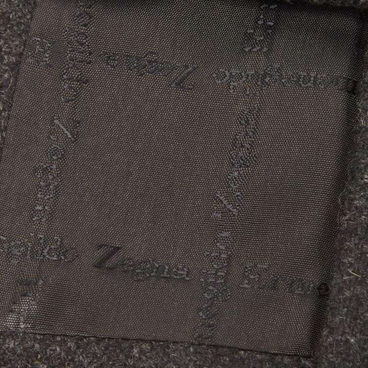 Pre Owned Ermenegildo Zegna Vintage Grey Cashmere Tie 