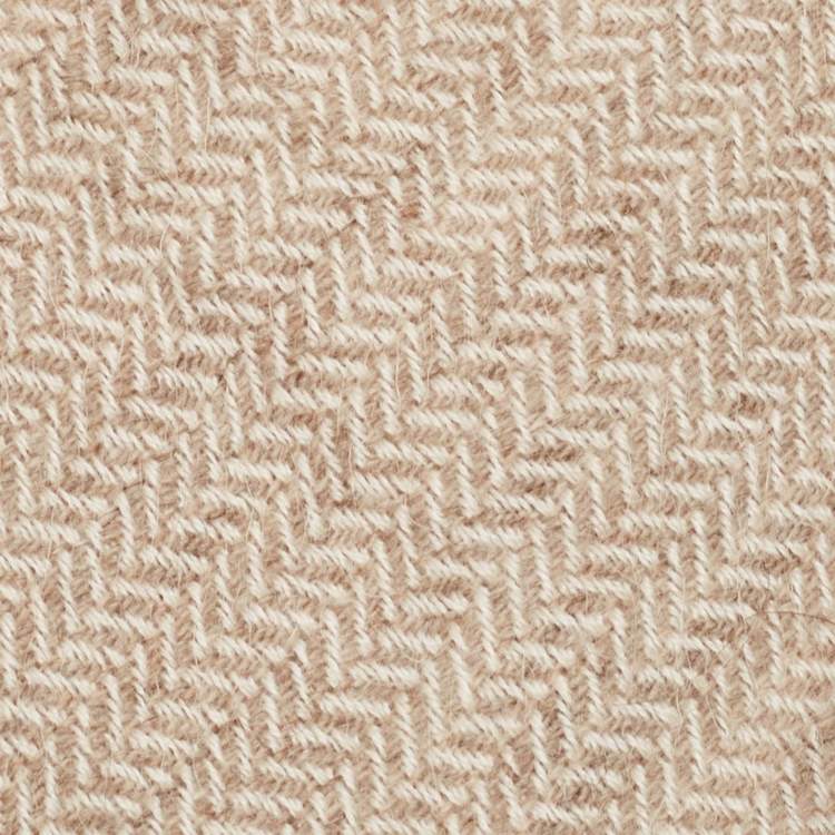 Pre Owned Ermenegildo Zegna Beige Patterned Cashmere Tie