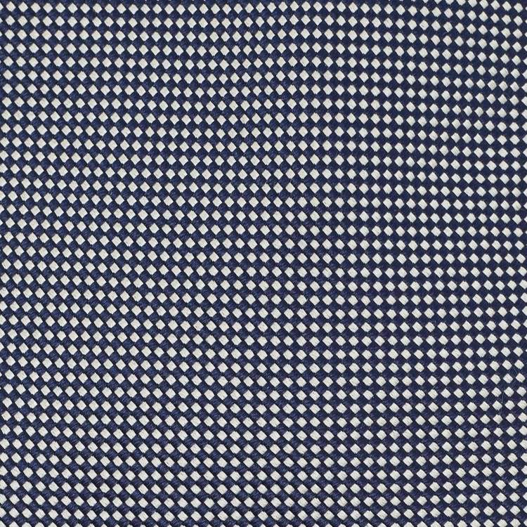 Pre Owned Ermenegildo Zegna Navy Blue Patterned Silk Tie