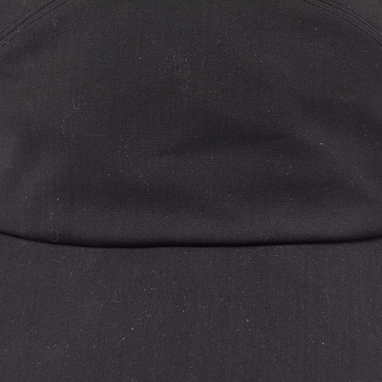 Pre Owned Ermenegildo Zegna Black Wool Baseball Cap M
