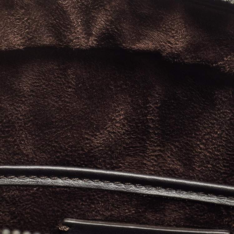 Pre Owned Ermenegildo Zegna Brown Ombre Leather Briefcase Bag