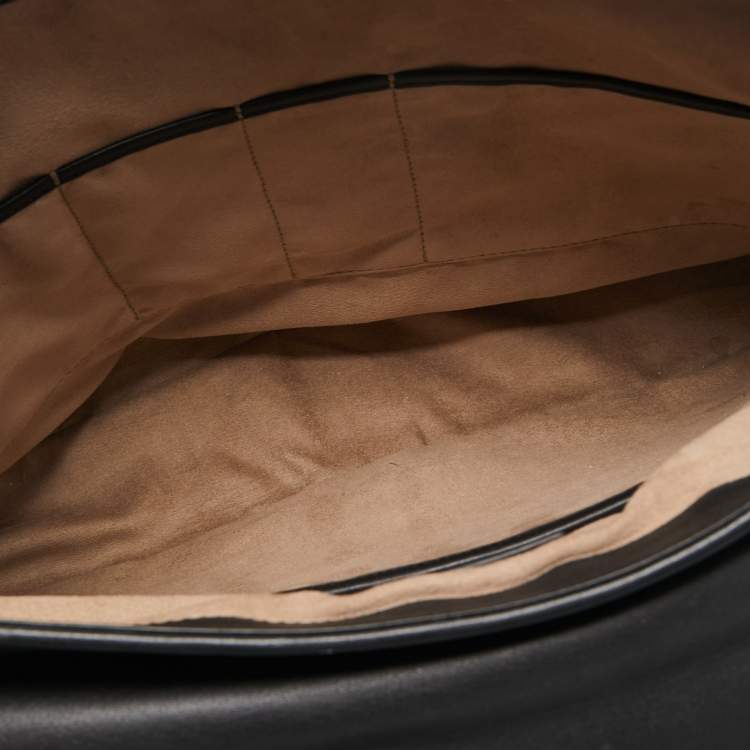 Pre Owned Ermenegildo Zegna Black Woven Leather Briefcase