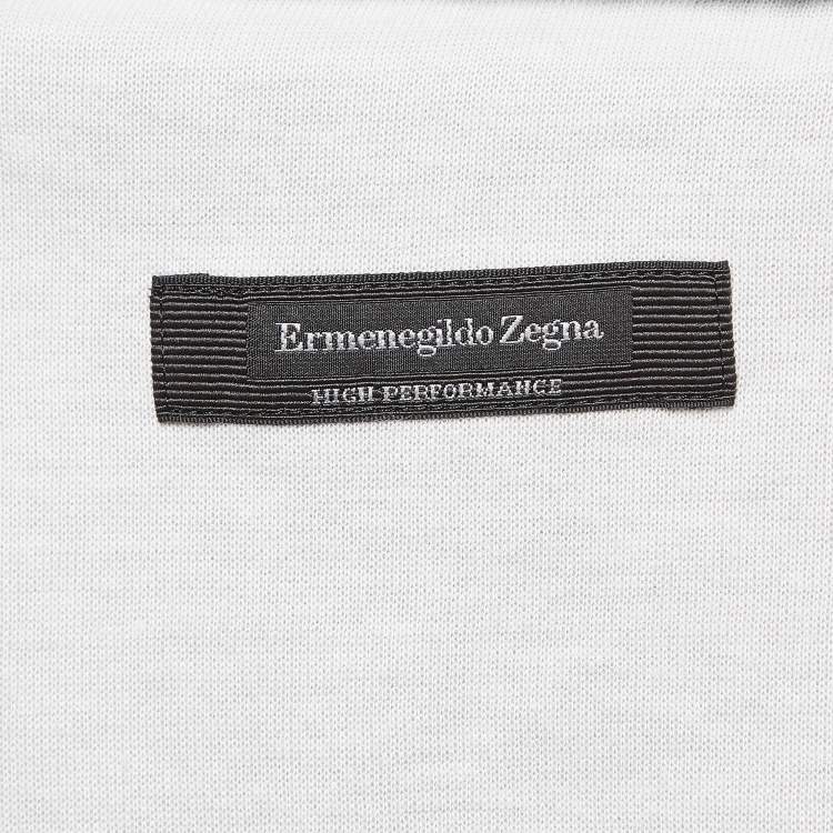Pre Owned Ermenegildo Zegna Grey Wool Blend Knit Joggers L