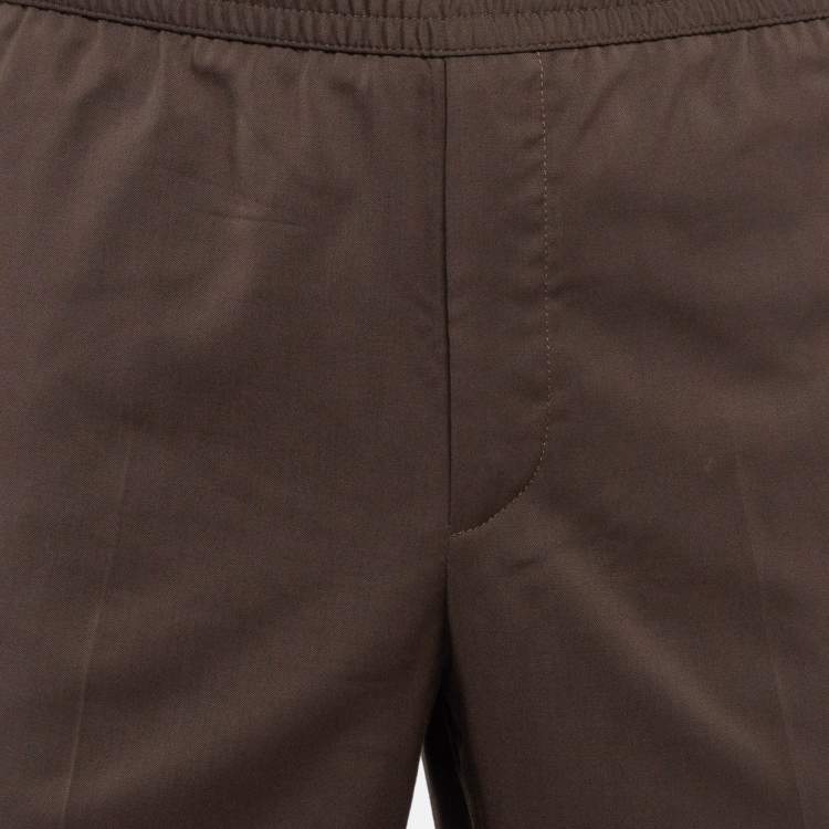 Pre Owned Ermenegildo Zegna Brown Wool Joggers XL