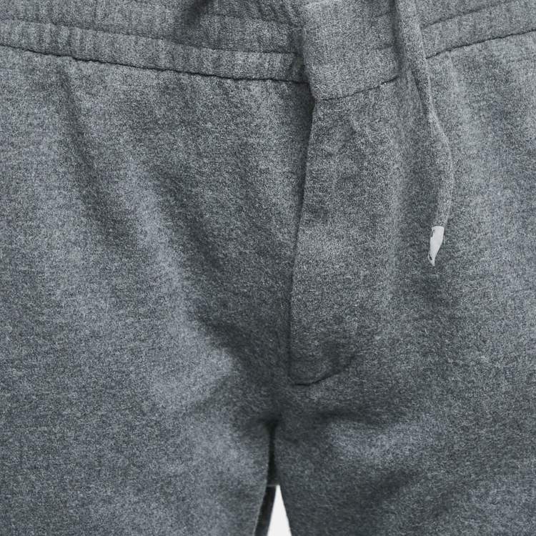 Pre Owned Ermenegildo Zegna Grey Wool Knit Utility Pants 4XL
