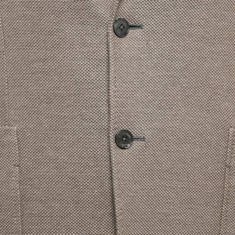 Pre Owned Ermenegildo Zegna Brown Jersey Single Breasted Blazer XL