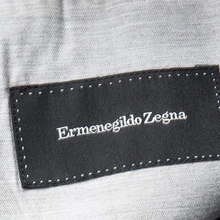 Pre Owned Ermenegildo Zegna Navy Blue Travel Blazer XL