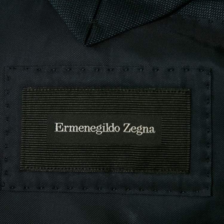 Pre Owned Ermenegildo Zegna Blue Wool Single Breasted Suit XXL
