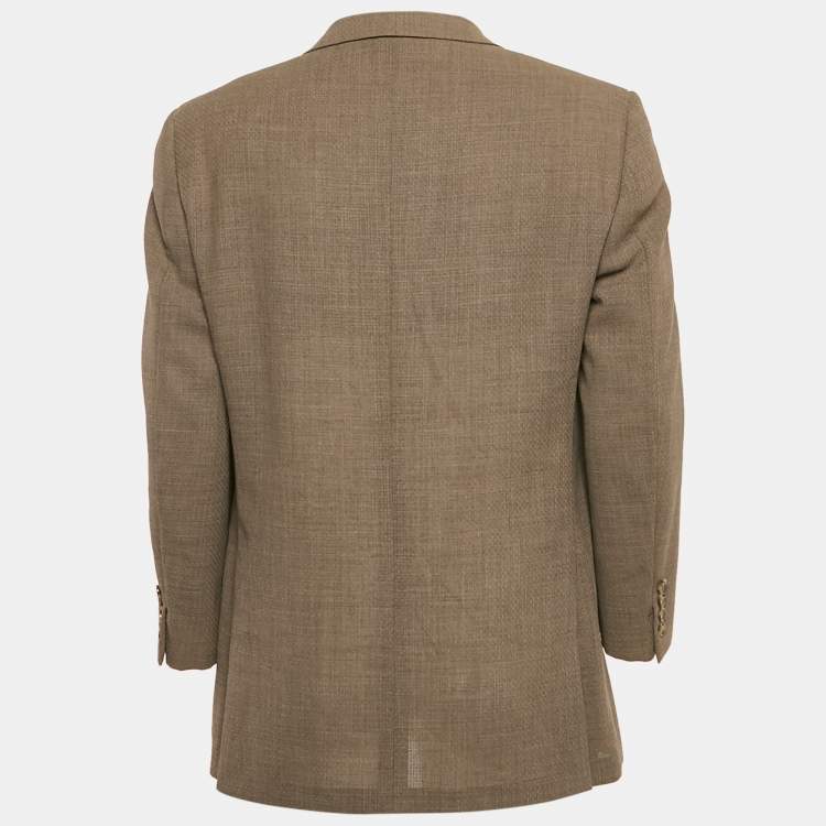 Pre Owned Ermenegildo Zegna Traveller Brown Regular Fit Blazer L