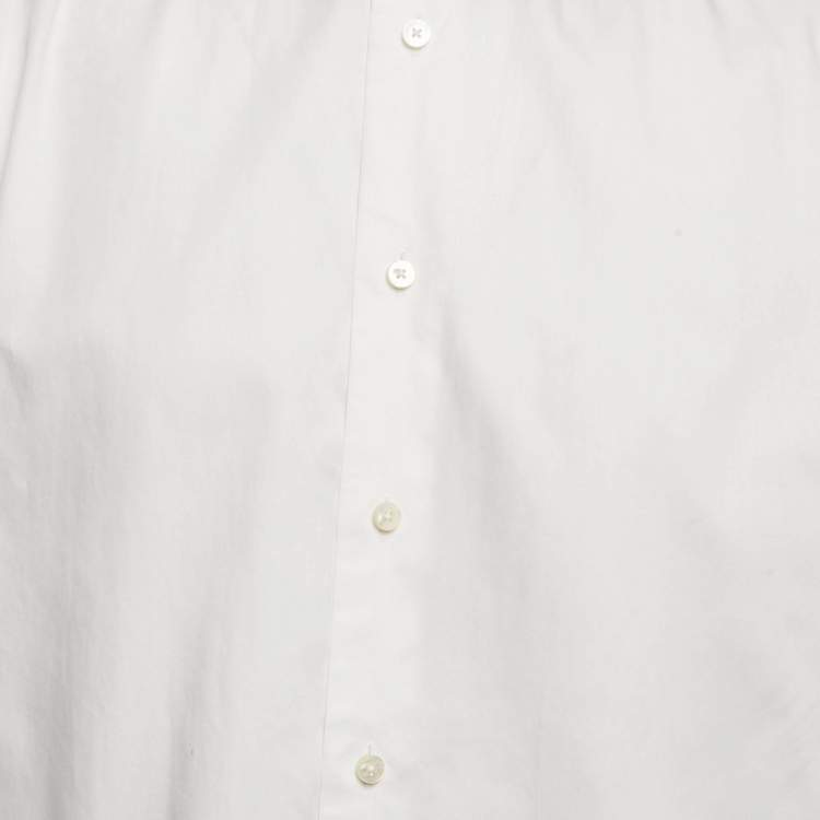 Pre Owned Ermenegildo Zegna White Cotton Regular Fit Shirt 3XL