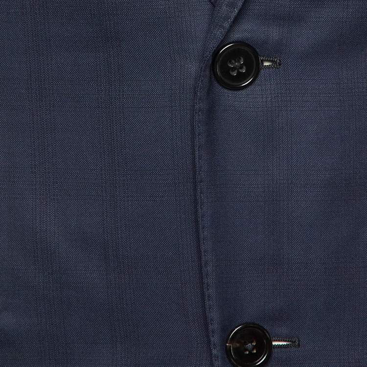 Pre Owned Ermenegildo Zegna Navy Blue Wool 15 MILMIL 15 Tailored Blazer L