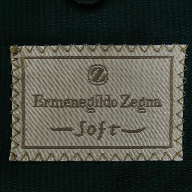 Pre Owned Ermenegildo Zegna Navy Blue Linen Blend Blazer XL