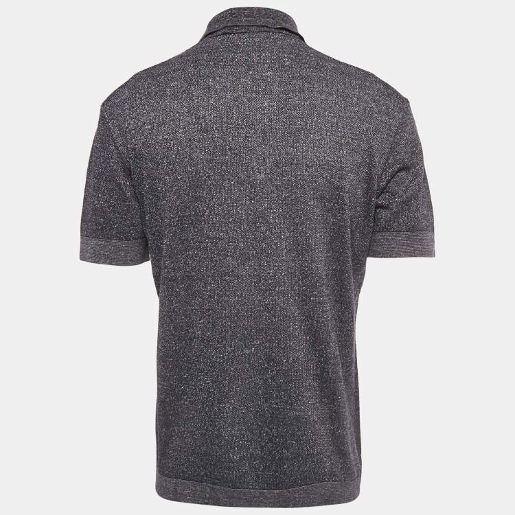 Pre Owned Ermenegildo Zegna Blue Jersey Polo T-Shirt S