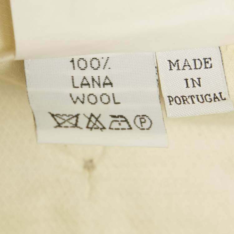 مملوكة مسبقًا Ermenegildo Zegna Beige Gabardine Formal Trousers M