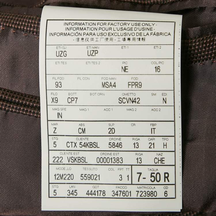 Pre Owned Ermenegildo Zegna Pink Patterned Cotton Blend Blazer L