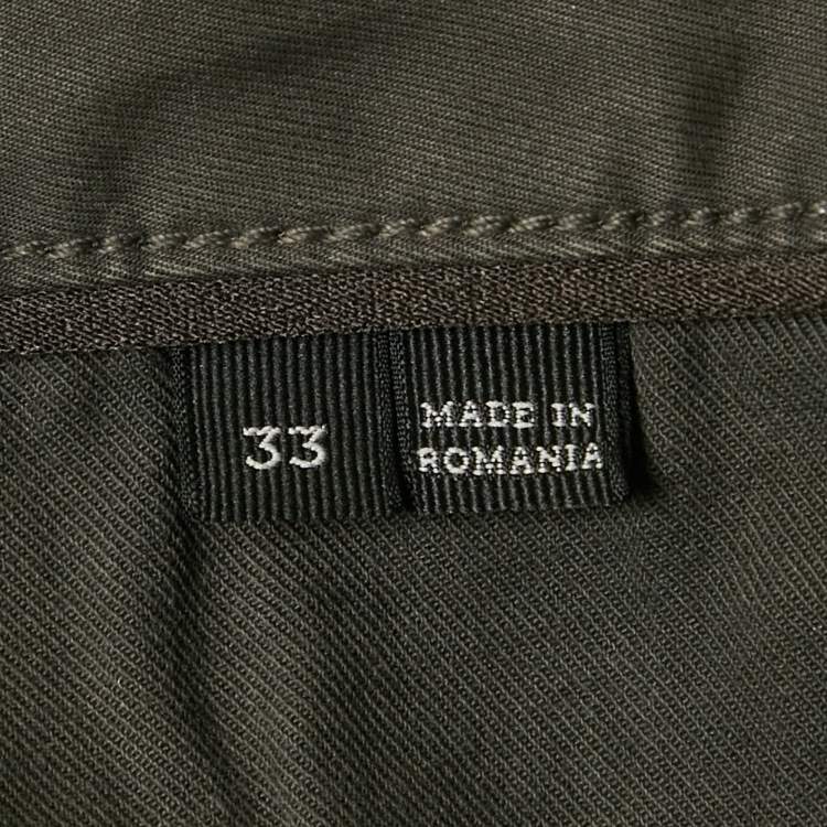 مملوكة مسبقًا بنطلون دنيم رمادي إيرمنجلدو زينيا قصّة مكسمة مقاس خصر وسط 33"