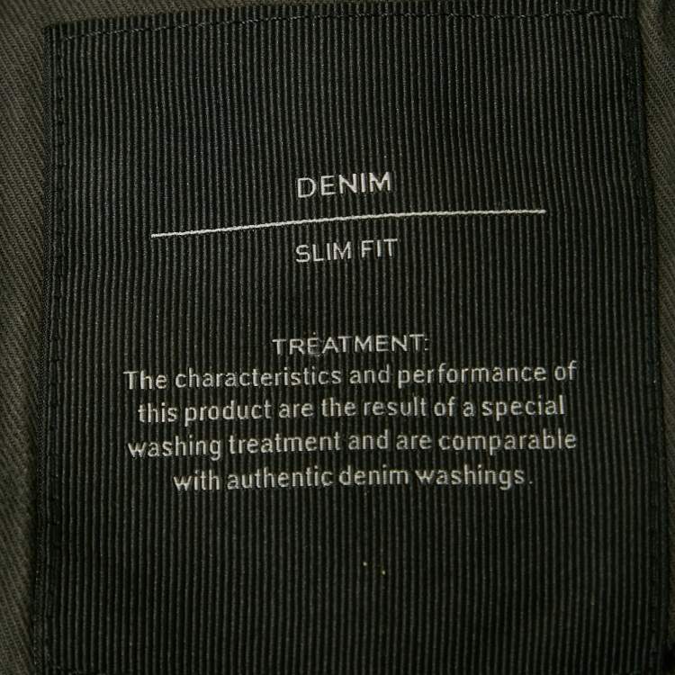 مملوكة مسبقًا بنطلون دنيم رمادي إيرمنجلدو زينيا قصّة مكسمة مقاس خصر وسط 33"